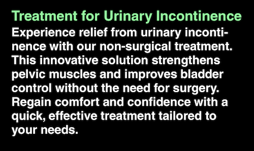 Non Surgical Urinary Incontinence Treatment Mississauga Oakville info